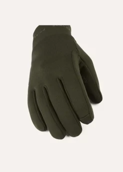 Acle Water Repellent Nano Fleece Gloves - Olive