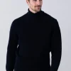 Alain Roll Collar - Navy