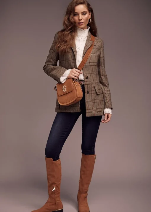 Albany Knee Boots - Tan Suede