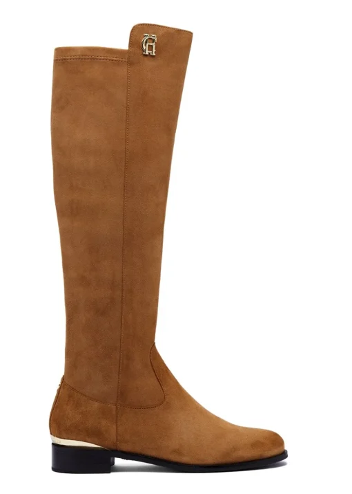 Albany Knee Boots - Tan Suede