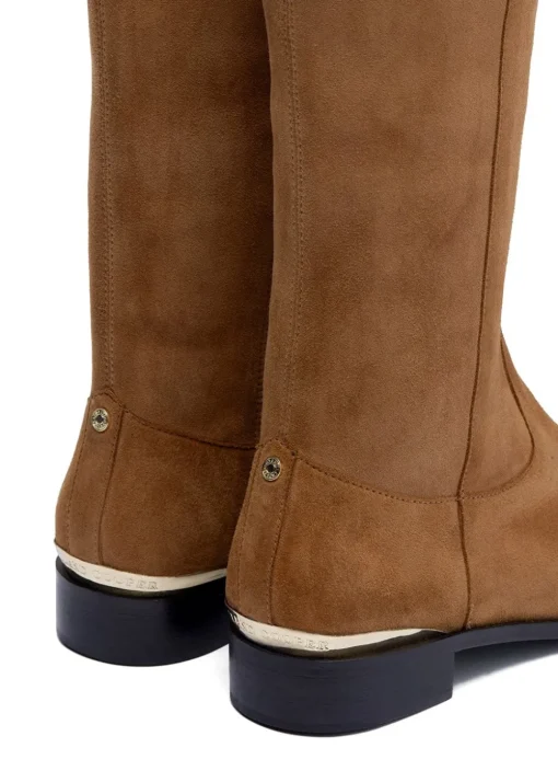 Albany Knee Boots - Tan Suede
