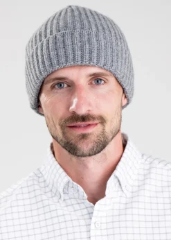 Aldo Cashmere Beanie - Grey Flannel