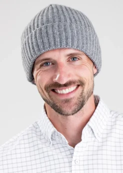 Aldo Cashmere Beanie - Grey Flannel