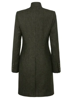 Alexandra Coat - Olive and Navy