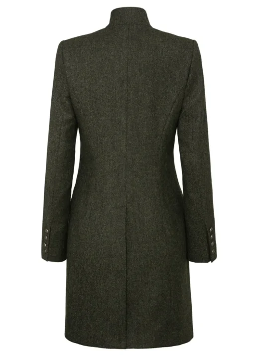 Alexandra Coat - Olive and Navy