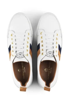 Alexandra Leather Trainers - White