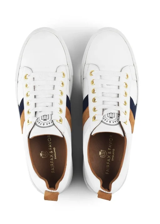 Alexandra Leather Trainers - White