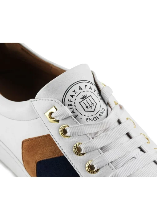 Alexandra Leather Trainers - White