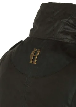 Alma Wax Gilet - Dark Olive