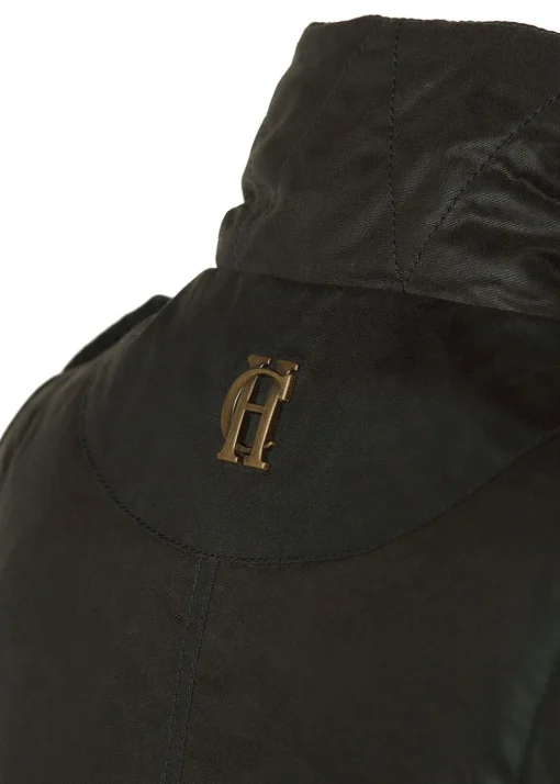 Alma Wax Gilet - Dark Olive