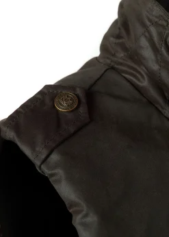 Alma Wax Gilet - Dark Olive