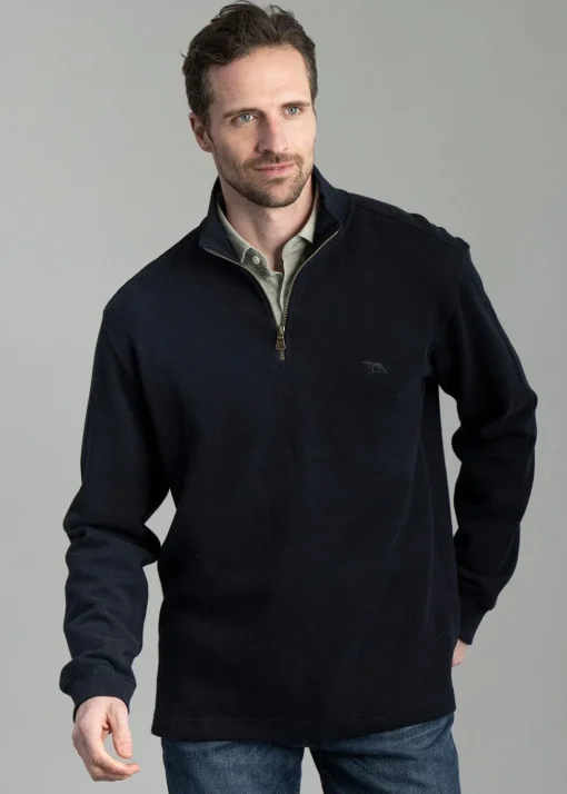 Alton Ave 1/4 Zip Neck - Eclipse