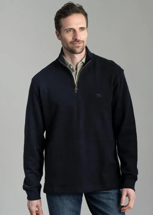 Alton Ave 1/4 Zip Neck - Eclipse