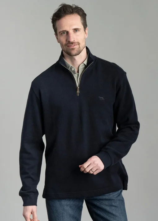 Alton Ave 1/4 Zip Neck - Eclipse