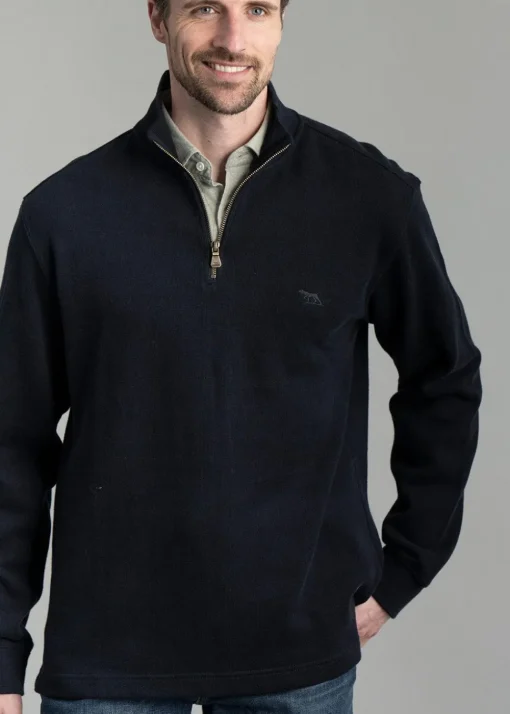 Alton Ave 1/4 Zip Neck - Eclipse