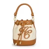Amalfi Bucket Bag - Tan Canvas