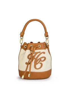 Amalfi Bucket Bag - Tan Canvas