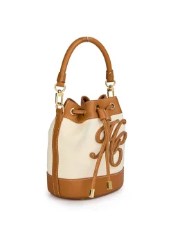 Amalfi Bucket Bag - Tan Canvas