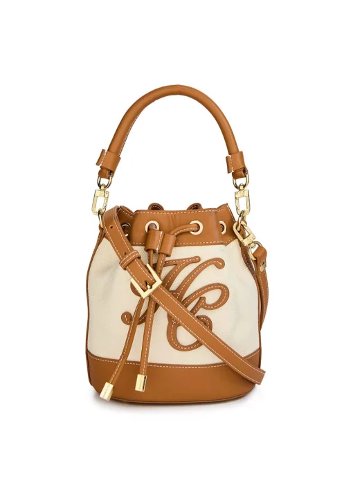 Amalfi Bucket Bag - Tan Canvas