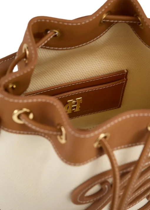 Amalfi Bucket Bag - Tan Canvas