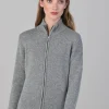 Amelia Cashmere High Neck Zip - Flannel