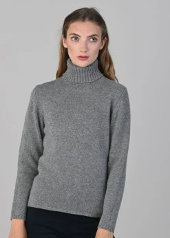 Amelia Cashmere Roll Collar - Flannel