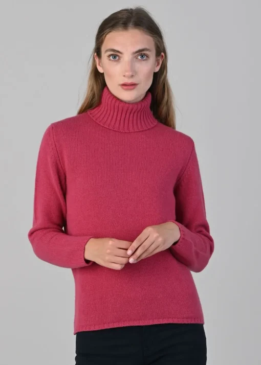 Amelia Cashmere Roll Collar - Protea