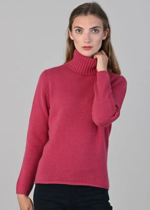 Amelia Cashmere Roll Collar - Protea