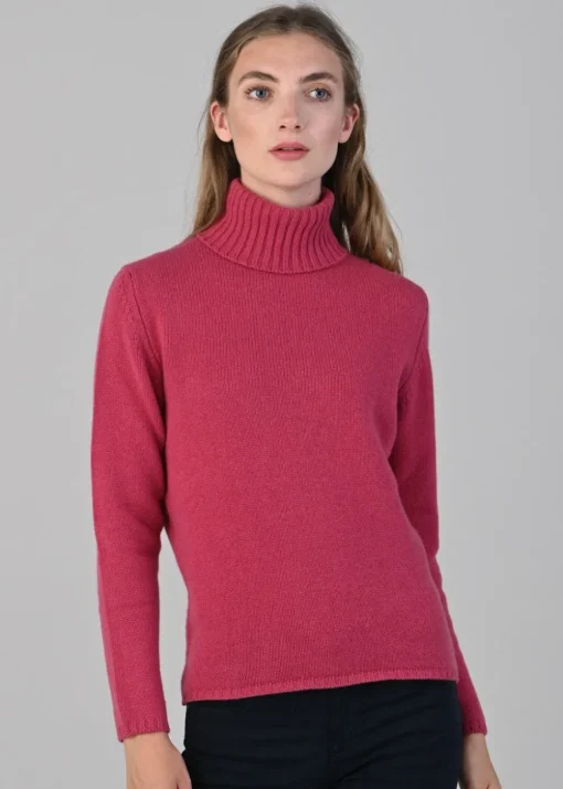 Amelia Cashmere Roll Collar - Protea