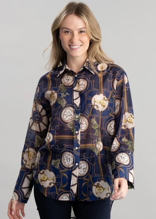 American Luxe Shirt - Evening Blue