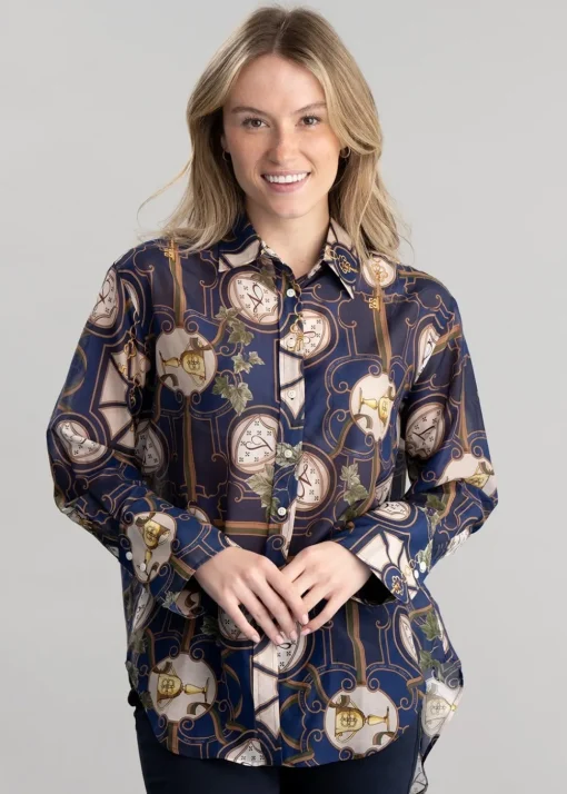 American Luxe Shirt - Evening Blue