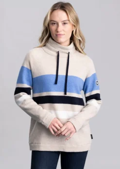 Angelika Windproof Jumper - Sand Melange Multi