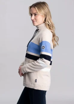 Angelika Windproof Jumper - Sand Melange Multi