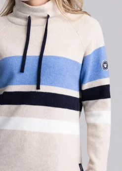 Angelika Windproof Jumper - Sand Melange Multi