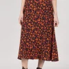 Anglesey Midi Skirt - Autumn Multi