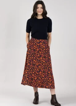 Anglesey Midi Skirt - Autumn Multi