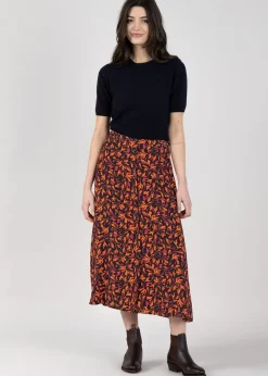 Anglesey Midi Skirt - Autumn Multi