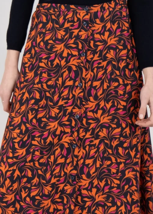 Anglesey Midi Skirt - Autumn Multi