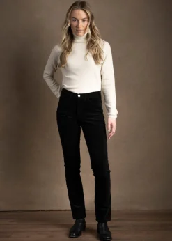 Apollo Needle Cord Jeans - Black