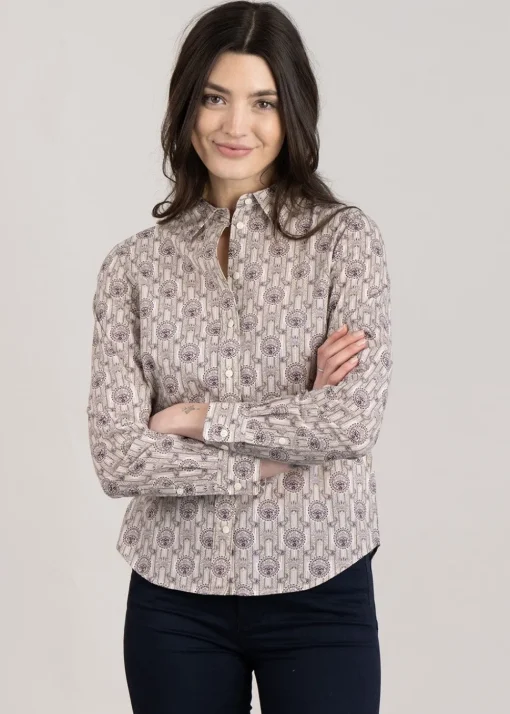 Archive Print Shirt - Lilac