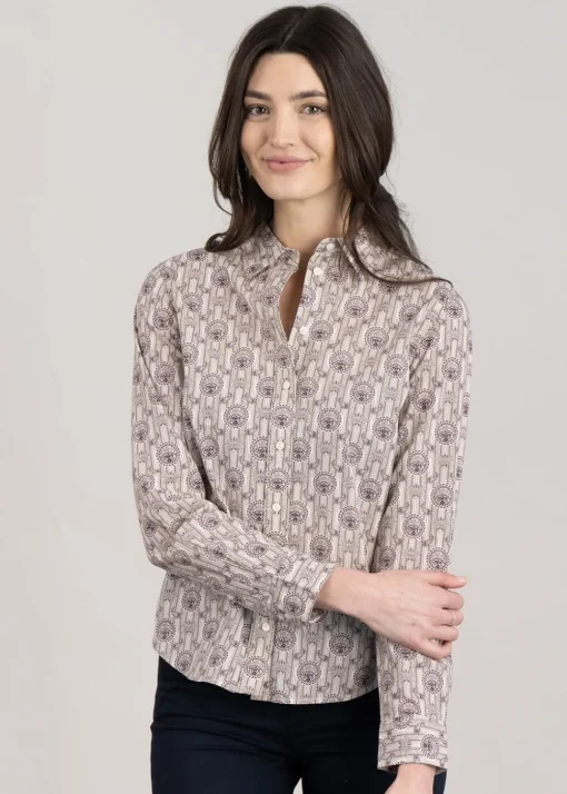 Archive Print Shirt - Lilac