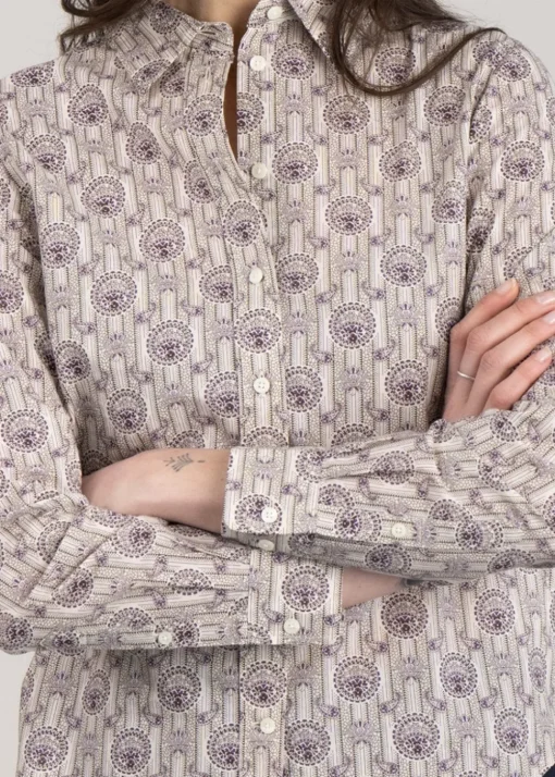 Archive Print Shirt - Lilac