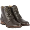 Artémis Cuir Boots - Marron Fonce