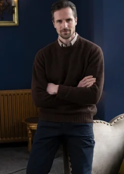Aryan Crew Neck - Coffee