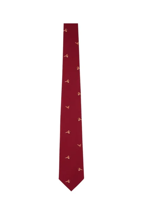Ashford Silk Tie - Chilli Pheasant