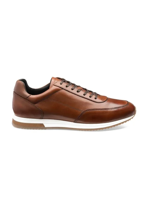 Bannister Trainers - Cedar Burnished Calf