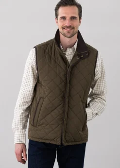 Barrowden Quilt Gilet - Olive