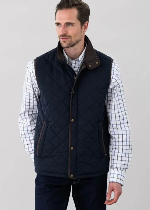 Barrowden Quilt Gilet - Midnight