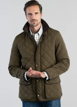 Barrowden Quilt Jacket - Dark Olive