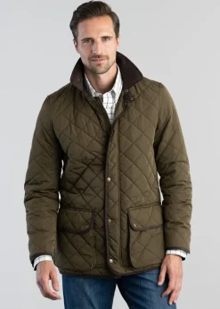 Barrowden Quilt Jacket - Dark Olive